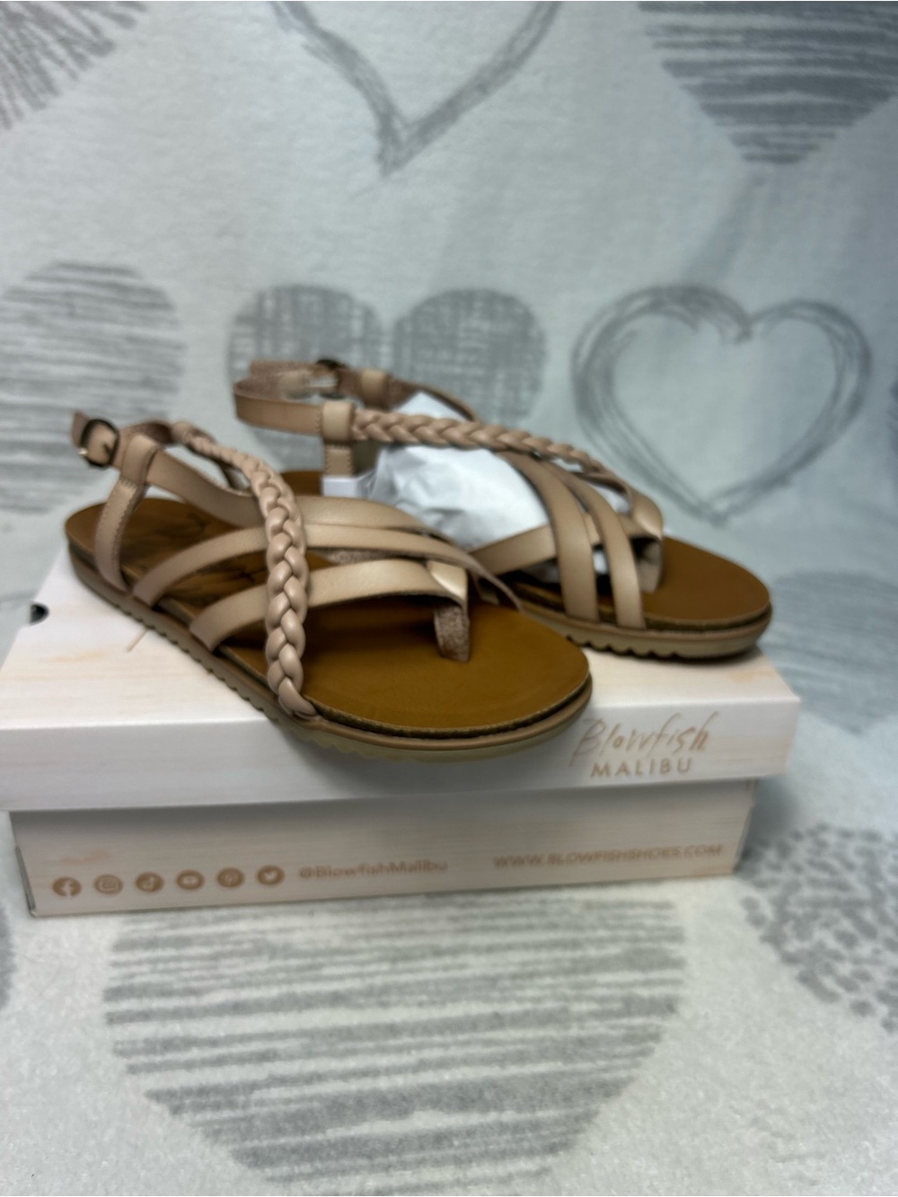 Women's Blowfish Malibu Cashew Maddi Sandals NEW Sz 7.5